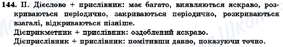 ГДЗ Українська мова 7 клас сторінка 144