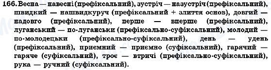 ГДЗ Українська мова 7 клас сторінка 166