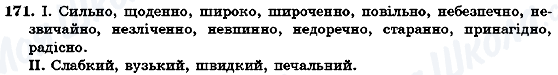 ГДЗ Українська мова 7 клас сторінка 171