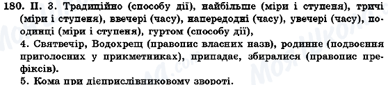 ГДЗ Українська мова 7 клас сторінка 180