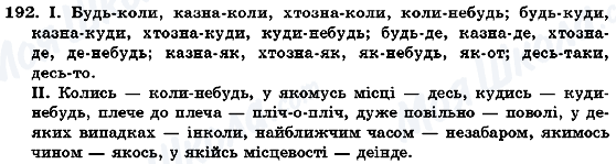 ГДЗ Українська мова 7 клас сторінка 192