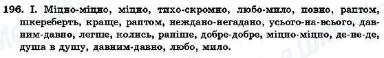 ГДЗ Укр мова 7 класс страница 196