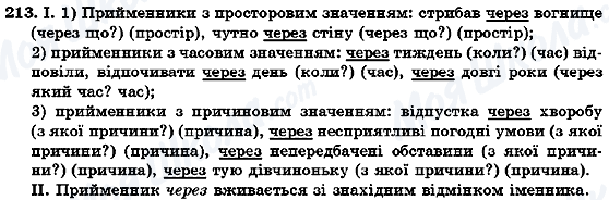 ГДЗ Українська мова 7 клас сторінка 213