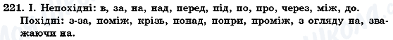 ГДЗ Українська мова 7 клас сторінка 221