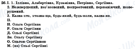 ГДЗ Українська мова 7 клас сторінка 26