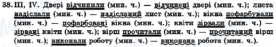 ГДЗ Українська мова 7 клас сторінка 38