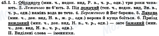 ГДЗ Українська мова 7 клас сторінка 45
