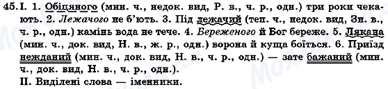 ГДЗ Укр мова 7 класс страница 45