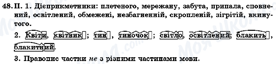 ГДЗ Українська мова 7 клас сторінка 48