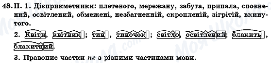 ГДЗ Укр мова 7 класс страница 48