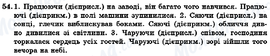 ГДЗ Українська мова 7 клас сторінка 54