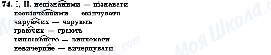 ГДЗ Українська мова 7 клас сторінка 74