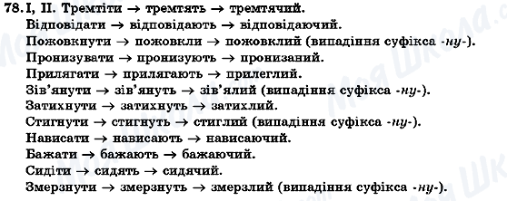 ГДЗ Українська мова 7 клас сторінка 78