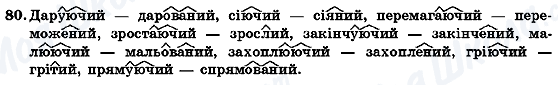 ГДЗ Українська мова 7 клас сторінка 80