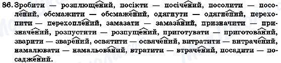 ГДЗ Українська мова 7 клас сторінка 86