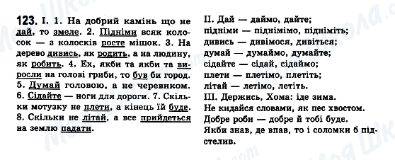 ГДЗ Українська мова 7 клас сторінка 123