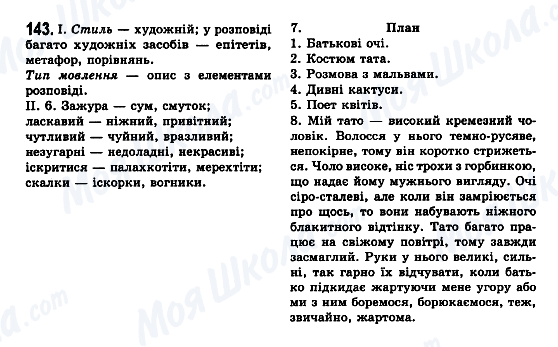 ГДЗ Українська мова 7 клас сторінка 143