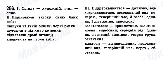 ГДЗ Українська мова 7 клас сторінка 256