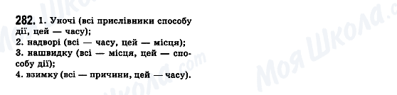 ГДЗ Українська мова 7 клас сторінка 282