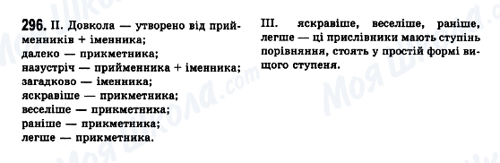 ГДЗ Укр мова 7 класс страница 296