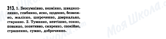 ГДЗ Українська мова 7 клас сторінка 313