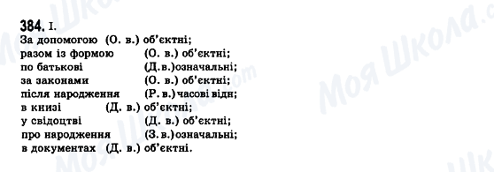 ГДЗ Українська мова 7 клас сторінка 384