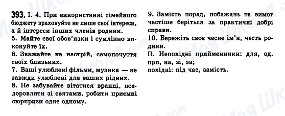 ГДЗ Укр мова 7 класс страница 393
