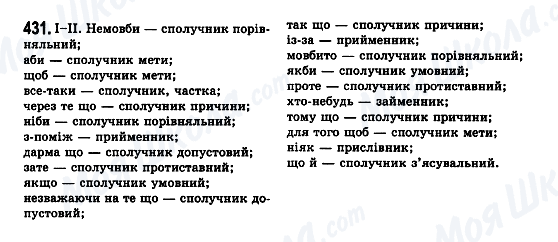 ГДЗ Українська мова 7 клас сторінка 431