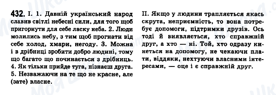 ГДЗ Українська мова 7 клас сторінка 432