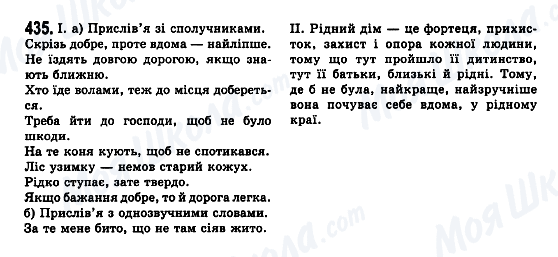 ГДЗ Українська мова 7 клас сторінка 435