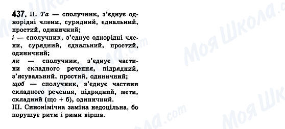 ГДЗ Укр мова 7 класс страница 437