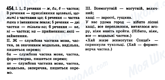 ГДЗ Укр мова 7 класс страница 454