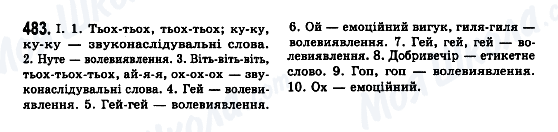 ГДЗ Укр мова 7 класс страница 483
