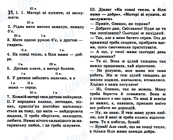 ГДЗ Українська мова 7 клас сторінка 31