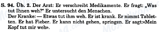 ГДЗ Немецкий язык 5 класс страница Cтр.94,упр.2