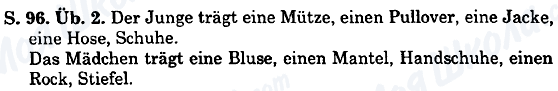 ГДЗ Німецька мова 5 клас сторінка Cтр.96,упр.2