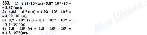 ГДЗ Алгебра 8 клас сторінка 333