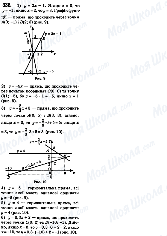 ГДЗ Алгебра 8 класс страница 336