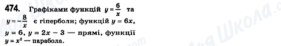 ГДЗ Алгебра 8 клас сторінка 474