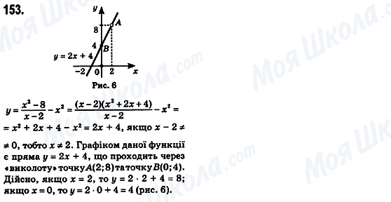 ГДЗ Алгебра 8 класс страница 153