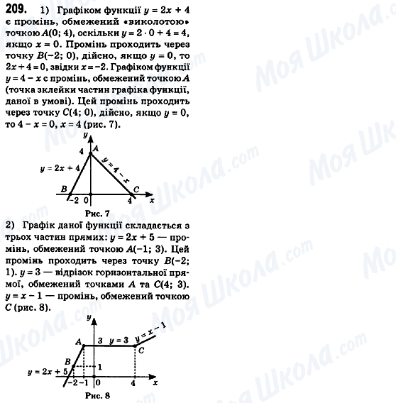 ГДЗ Алгебра 8 класс страница 209
