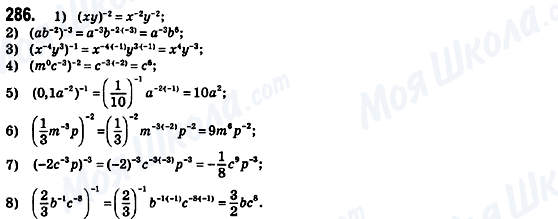 ГДЗ Алгебра 8 клас сторінка 286