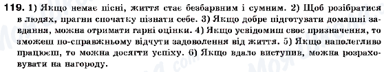 ГДЗ Українська мова 9 клас сторінка 119