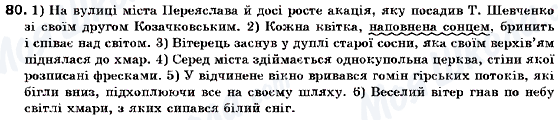 ГДЗ Українська мова 9 клас сторінка 80