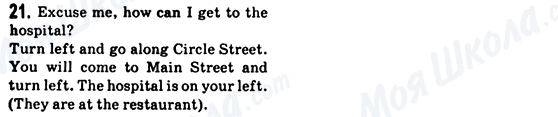 ГДЗ Англійська мова 5 клас сторінка 21