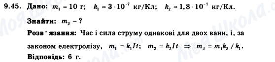 ГДЗ Фізика 9 клас сторінка 9.45