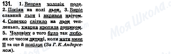 ГДЗ Українська мова 5 клас сторінка 131