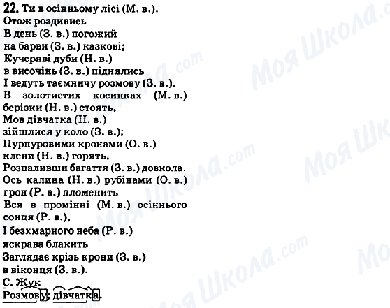 ГДЗ Українська мова 5 клас сторінка 22