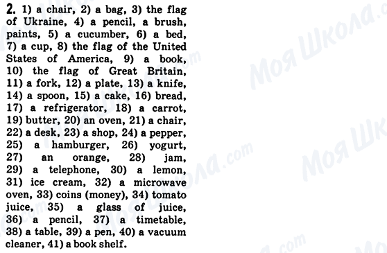 ГДЗ Англійська мова 5 клас сторінка 2
