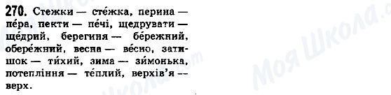 ГДЗ Українська мова 5 клас сторінка 270